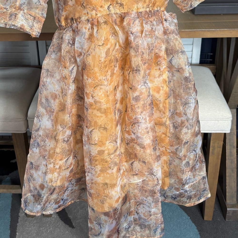 En Saison Orange Multicolored Mini Dress - Picture 8 of 16